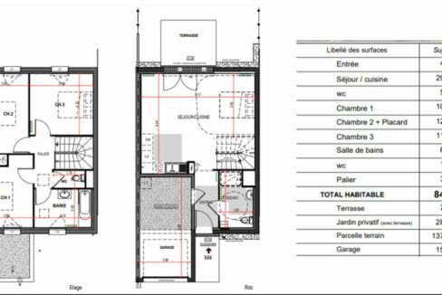 b-AGENCE-IMMO-NANTES 5 PIÈCES 84 M² 137 M² GUIDEL CENTRE MAISON NEUVE 3 CHAMBRES GARAGE. (2)