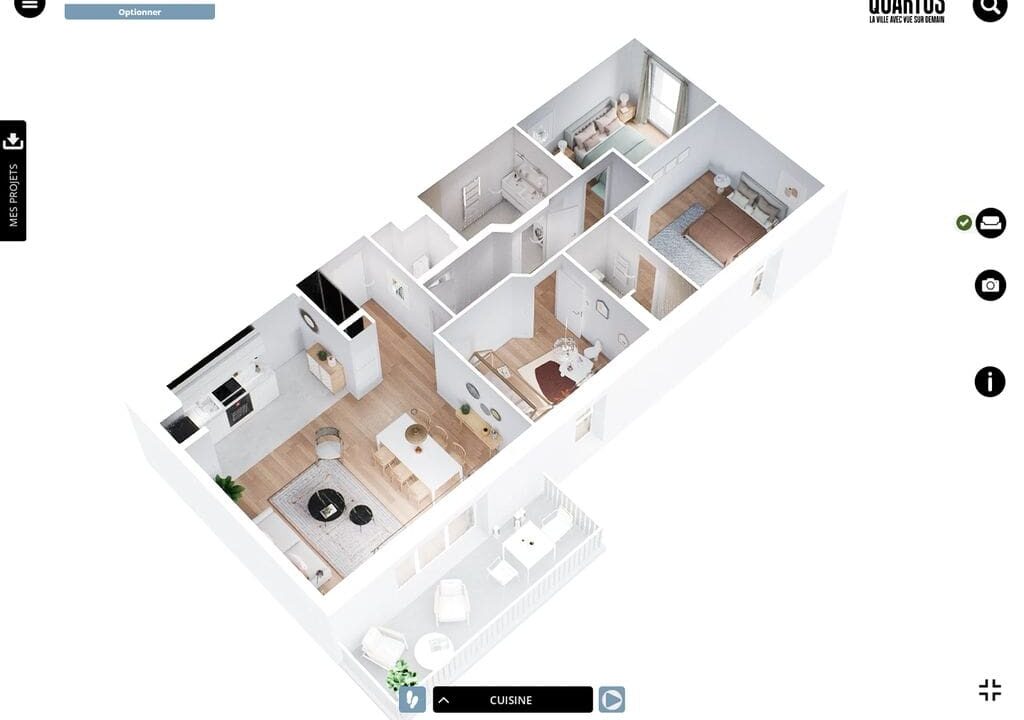 b-IMMO NANTES 4 PIÈCES 86.12 M² SAUTRON, CENTRE, APPARTEMENT T4 NEUF AVEC BALCON (10)