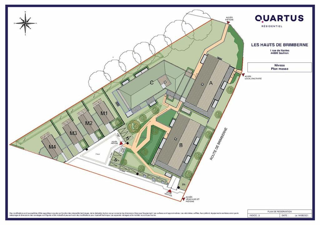 b-IMMO NANTES 4 PIÈCES 86.12 M² SAUTRON, CENTRE, APPARTEMENT T4 NEUF AVEC BALCON (4)