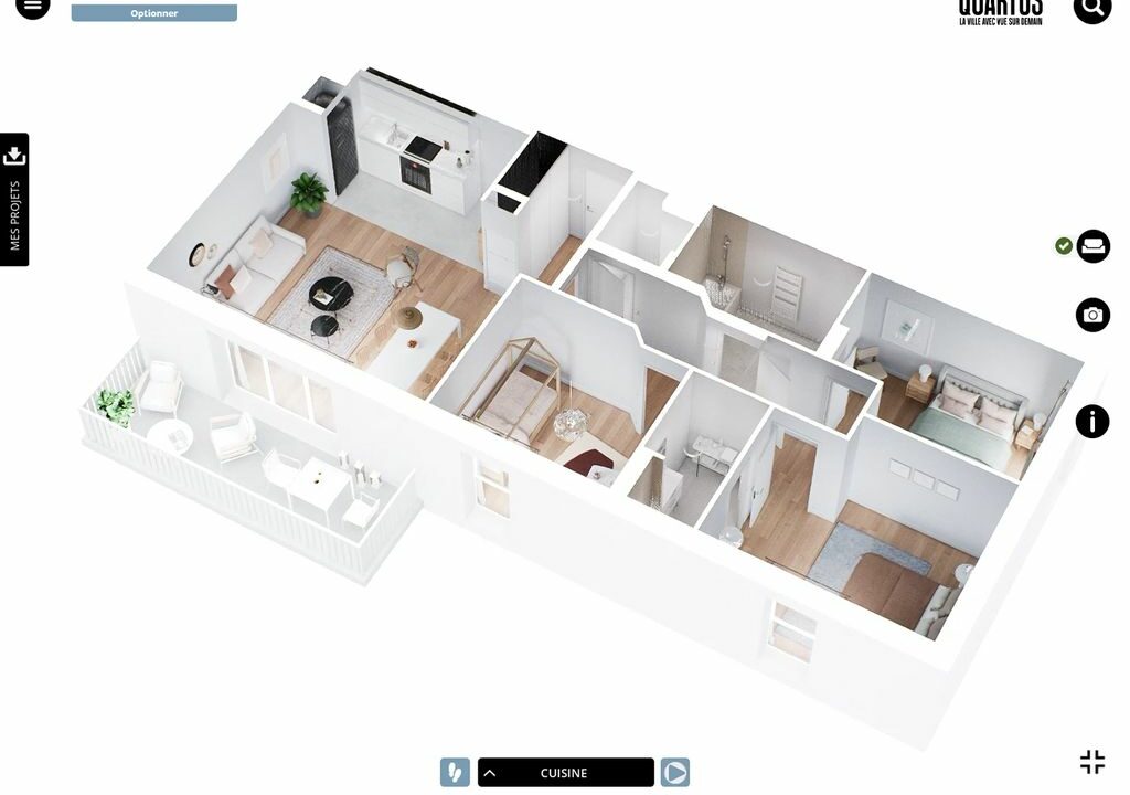 b-IMMO NANTES 4 PIÈCES 86.12 M² SAUTRON, CENTRE, APPARTEMENT T4 NEUF AVEC BALCON (6)