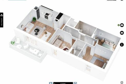 b-IMMO NANTES 4 PIÈCES 86.12 M² SAUTRON, CENTRE, APPARTEMENT T4 NEUF AVEC BALCON (6)