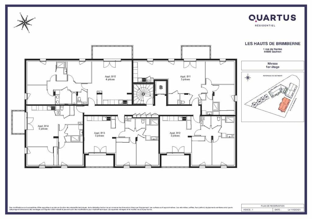 b-IMMO NANTES 4 PIÈCES 86.12 M² SAUTRON, CENTRE, APPARTEMENT T4 NEUF AVEC BALCON (7)