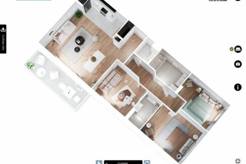 b-IMMO NANTES 4 PIÈCES 86.12 M² SAUTRON, CENTRE, APPARTEMENT T4 NEUF AVEC BALCON (9)
