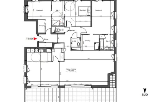 b-IMMO NANTES 5 PIÈCES 157.96 M² NANTES RÉPUBLIQUE, APPARTEMENT EXCEPTIONNEL AU DERNIER ÉTAGE T5 AVEC DOUBLE TERRASSES (2)