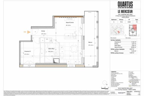 b-IMMO NANTES APPARTEMENT T2 NEUF BALCON NANTES (3)