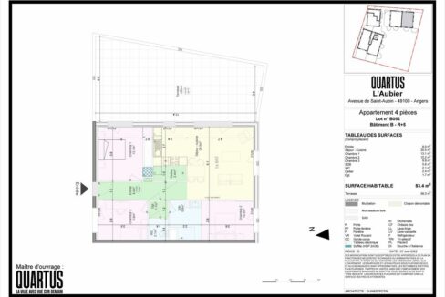 b-IMMO NANTES APPARTEMENT T4 NEUF AVEC TERRASSE A ANGERS