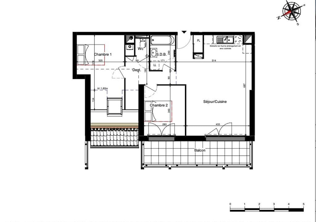 b-IMMO PORNIC APPARTEMENT 3 PIÈCES 63M² PORNIC (2)